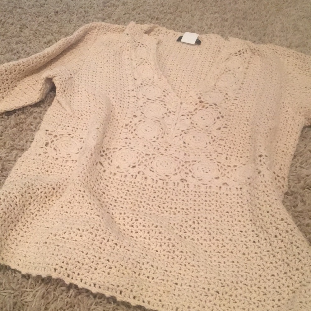 JCrew Crochet Top